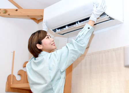 エアコン取り外し